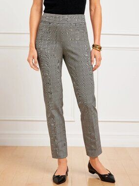 Talbots Chatham Slim Ankle Pants - Glen Plaid NWT